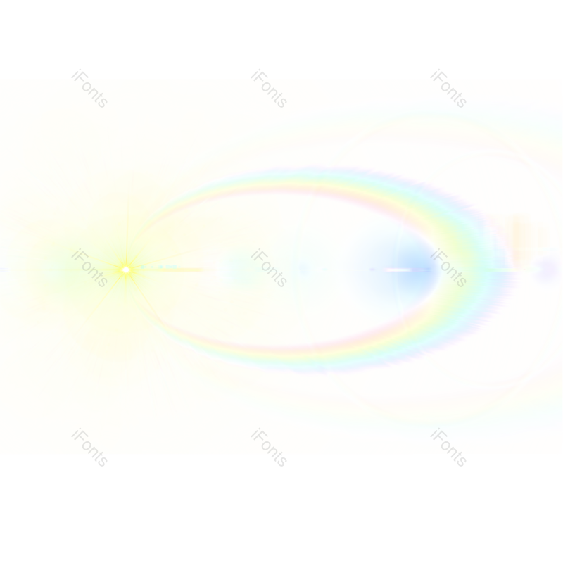 光效图片,效果元素,光效果PNG,彩虹免抠素材